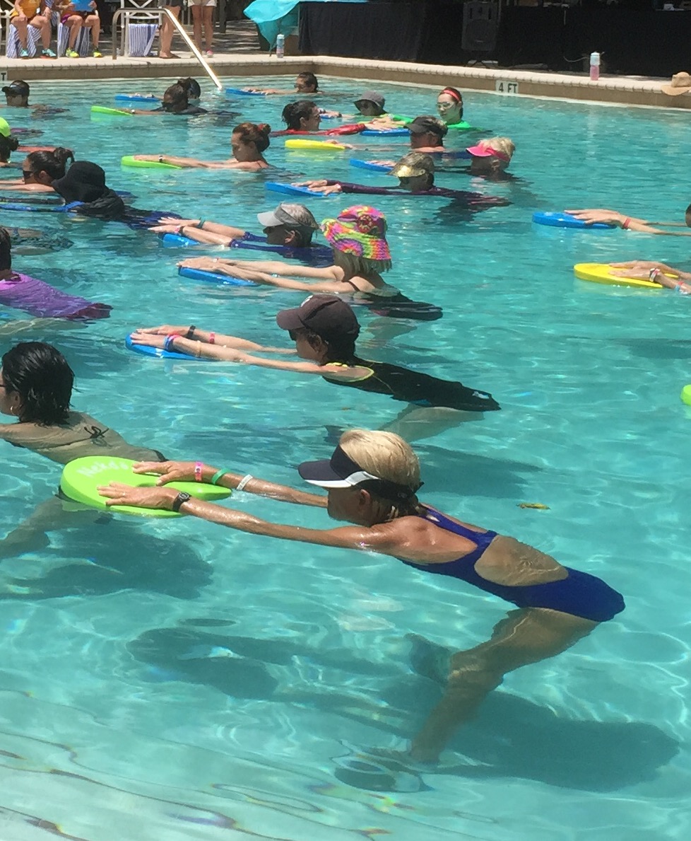 neckfloates swimming exercise
